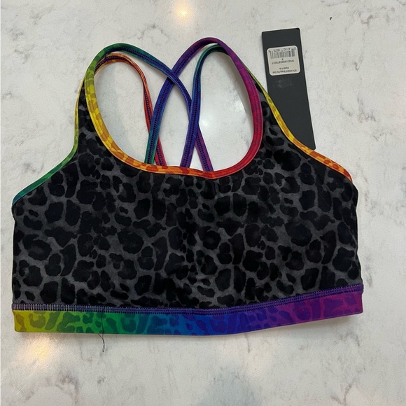 WTH cheetah rainbow bra. NWT. Small - Picture 1 of 2